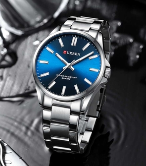 CURREN 9090 Mens Silver Blue