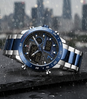 NAVIFORCE NF9171 Silver Blue Black