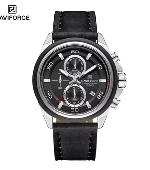NAVIFORCE NF8075 Black Silver Black