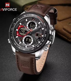 NAVIFORCE NF9197 Coffee Silver Black