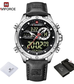 NAVIFORCE NF9208 Black Silver Black