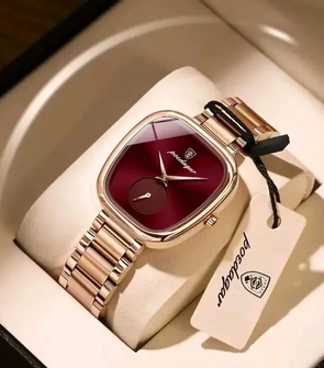 Poedagar 783 Gold Megenda Womens Watch