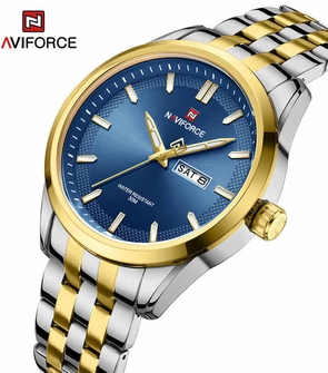 NAVIFORCE NF9203 Silver Gold Blue